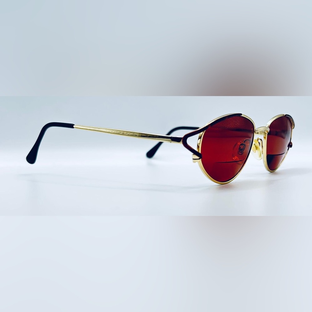 Vintage SWAN SPECIAL 7S Brown Gold Oval Sunglasses Frames Only